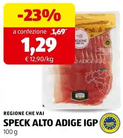 ALDI Speck Alto Adige IGP offerta