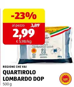 ALDI Quartirolo Lombardo DOP offerta