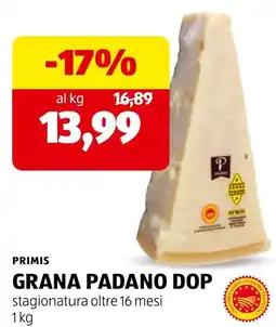ALDI Primis Grana Padano DOP offerta