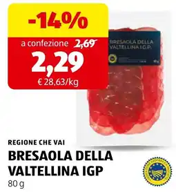 ALDI Bresaola della Valtellina IGP offerta