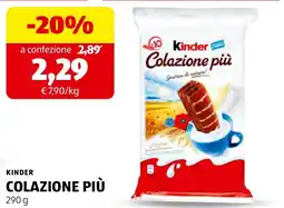 ALDI Kinder Colazione Più offerta