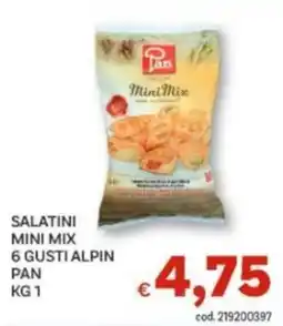 Vivo Supermercati Salatini mini mix 6 gusti alpin pan offerta