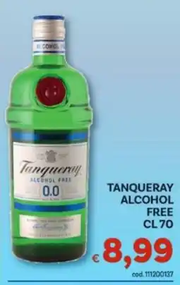 Vivo Supermercati Tanqueray alcohol free offerta