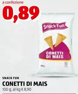 ALDI Snack Fun Conetti di Mais offerta