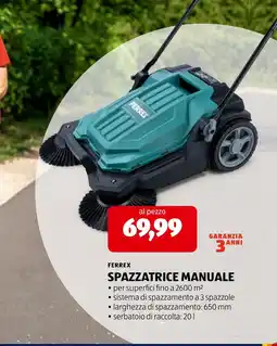 ALDI Ferrex spazzatrice manuale offerta