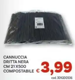 Vivo Supermercati Cannuccia dritta nera offerta