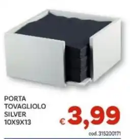 Vivo Supermercati Porta tovagliolo silver offerta