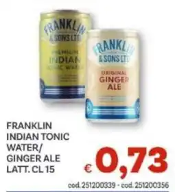 Vivo Supermercati Franklin Indian tonic water/ginger ale offerta