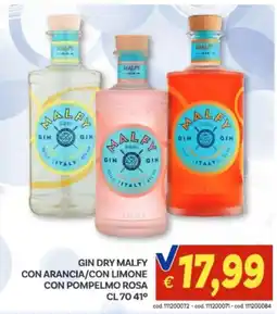 Vivo Supermercati Gin Dry Malfy offerta
