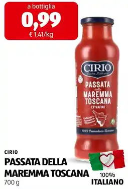 ALDI Cirio Passata della Maremma Toscana offerta