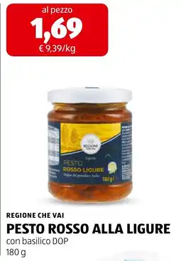 ALDI Pesto rosso alla ligure con basilico DOP offerta