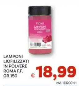 Vivo Supermercati Lamponi liofilizzati in polvere Roma F.F. offerta