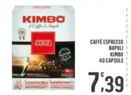 La Mimosa Supermercati Caffè espresso Napoli Kimbo offerta
