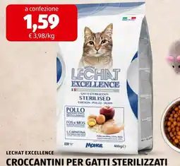 ALDI Lechat excellence croccantini per gatti sterilizzati offerta
