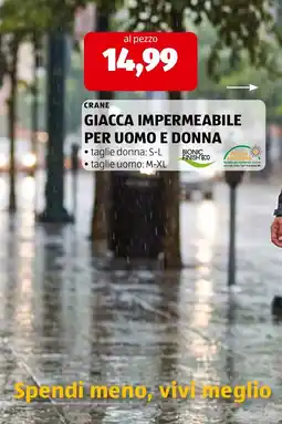 ALDI Giacca impermeabile Crane offerta