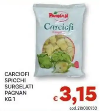 Carciofi spicchi surgelati Pagnan