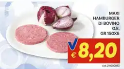 Vivo Supermercati Maxi hamburger di bovino offerta