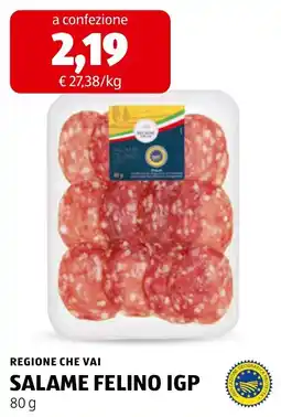 ALDI Salame Felino IGP offerta