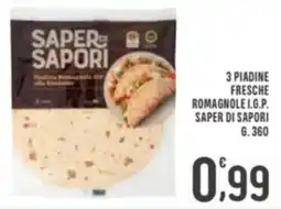 La Mimosa Supermercati Piadina Romagnola I.G.P. Saper di Sapori offerta