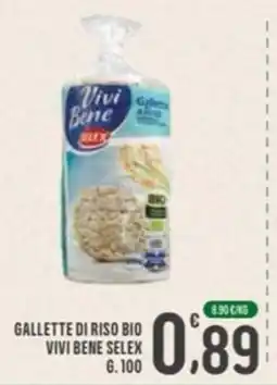 La Mimosa Supermercati Gallette di riso bio Vivi Bene Selex offerta
