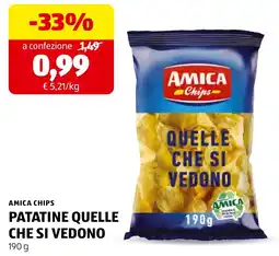 ALDI Amica chips patatine quelle che si vedono offerta