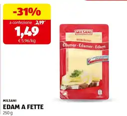 ALDI Milsani Edam a fette offerta