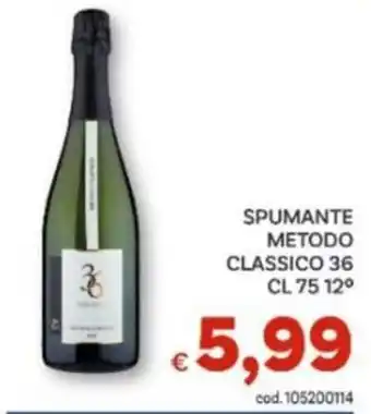 Vivo Supermercati Spumante metodo classico 36 offerta