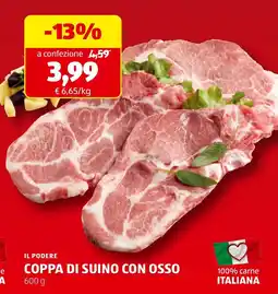 ALDI Il podere coppa di suino con osso offerta