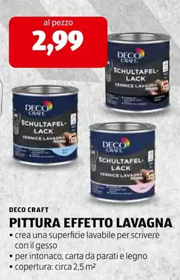 ALDI Deco Craft Pittura Effetto Lavagna offerta