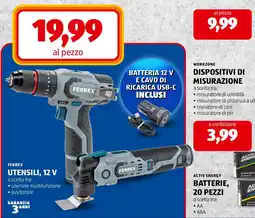 ALDI Ferrex utensili, 12 V offerta