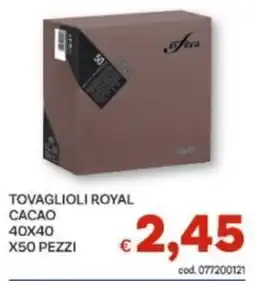 Vivo Supermercati Tovaglioli royal cacao offerta
