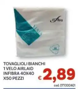 Vivo Supermercati Tovaglioli bianchi infibra offerta