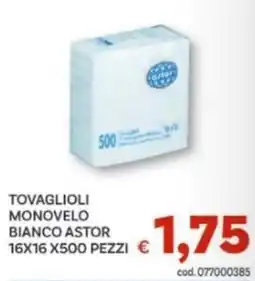 Vivo Supermercati Tovaglioli monove lo bianco astor offerta