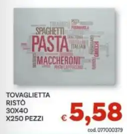 Vivo Supermercati Tovaglietta Ristò offerta