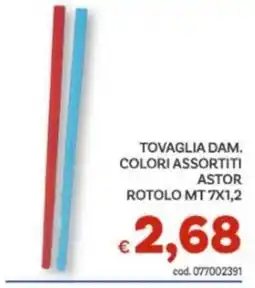 Vivo Supermercati Tovaglia dam. colori assortiti Astor offerta
