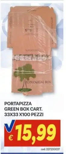 Vivo Supermercati Portapizza green box cart. offerta