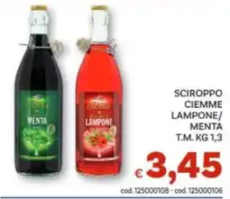 Vivo Supermercati Sciroppo Ciemme Lampone/Menta offerta