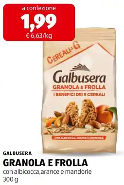 ALDI Galbusera Granola e Frolla offerta
