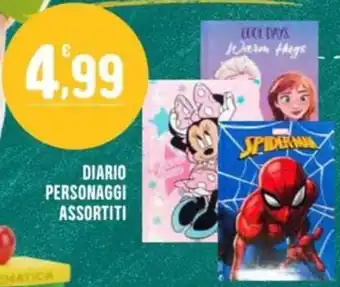 Diario personaggi assortiti