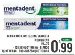 La Mimosa Supermercati Dentifricio protezione famiglia Mentadent offerta