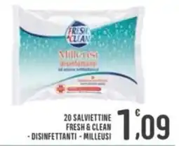 La Mimosa Supermercati Salviettine Fresh & Clean offerta