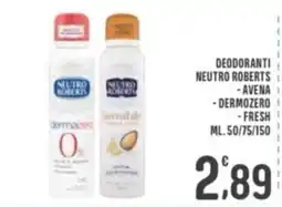 La Mimosa Supermercati Deodoranti Neutro Roberts offerta