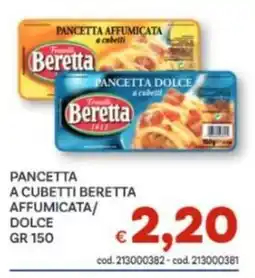 Vivo Supermercati Pancetta a cubetti Beretta offerta