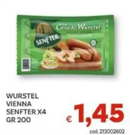 Vivo Supermercati Wurstel Vienna Senfter offerta