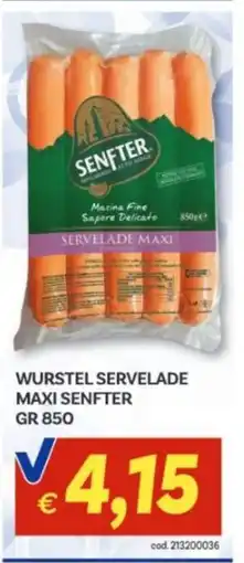 Vivo Supermercati Wurstel servelade maxi senfter offerta