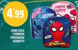 La Mimosa Supermercati Zaino asilo 1 cerniera offerta