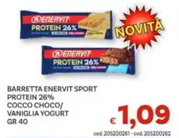 Vivo Supermercati Barretta Enervit Sport Protein 26% offerta