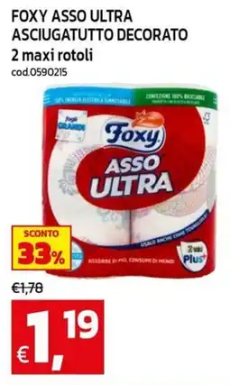 C+C maxigross Foxy asciugatutto decorato offerta
