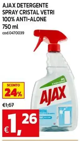 C+C maxigross Ajax detergente spray cristal vetro offerta