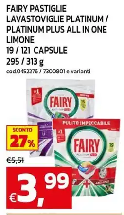 C+C maxigross Fairy pastiglie lavastoviglie platinum offerta
